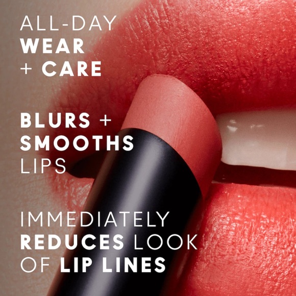 NIB MAC Powder Kiss Velvet Blur Slim Lipstick in PEPPERY PINK - Picture 4 of 9